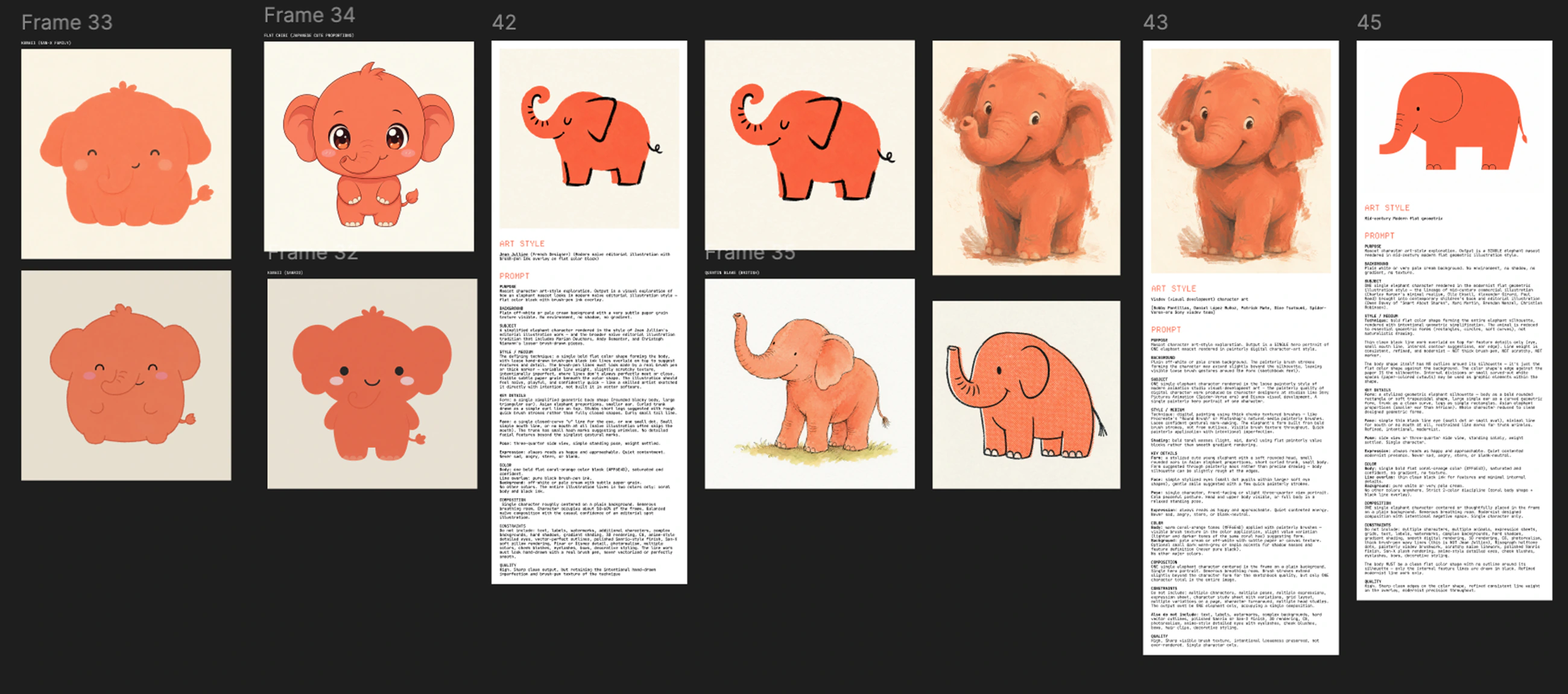 Illustration style explorations