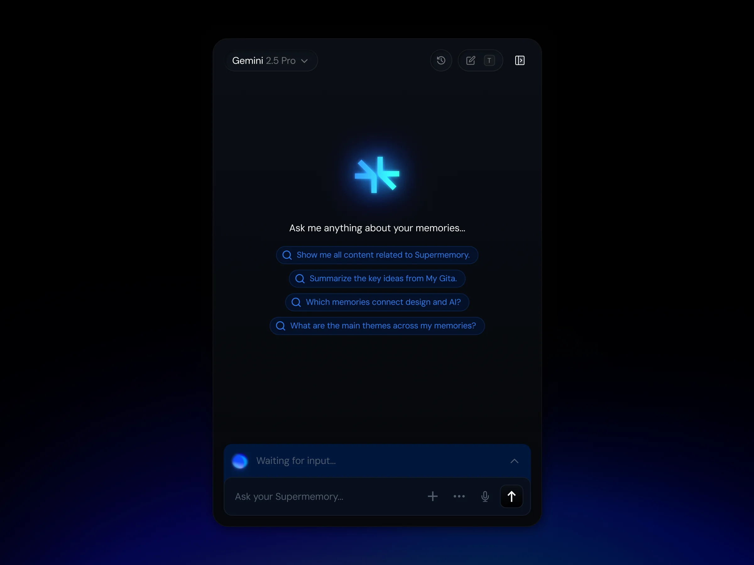 Chat with memory context