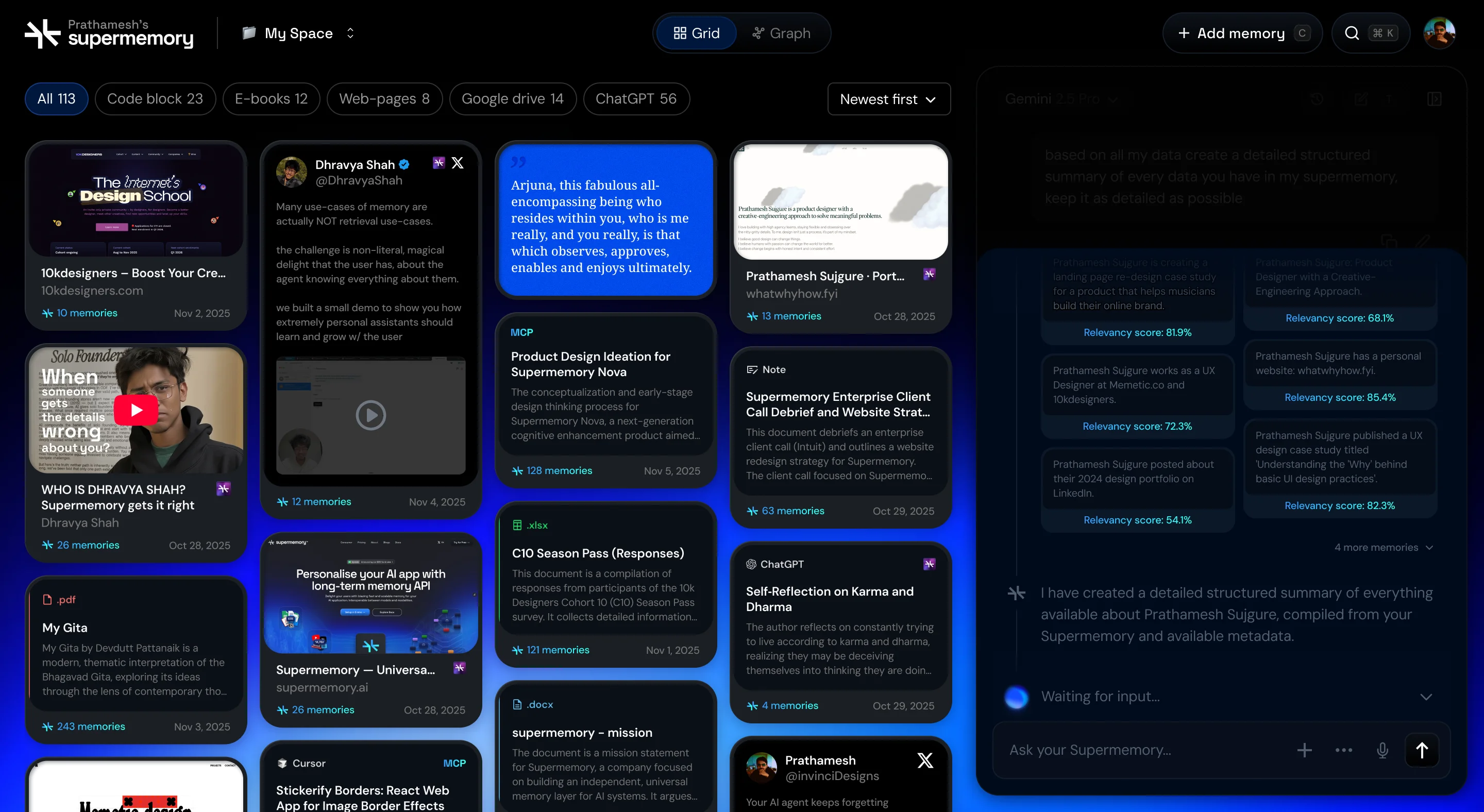 Chain of thought view