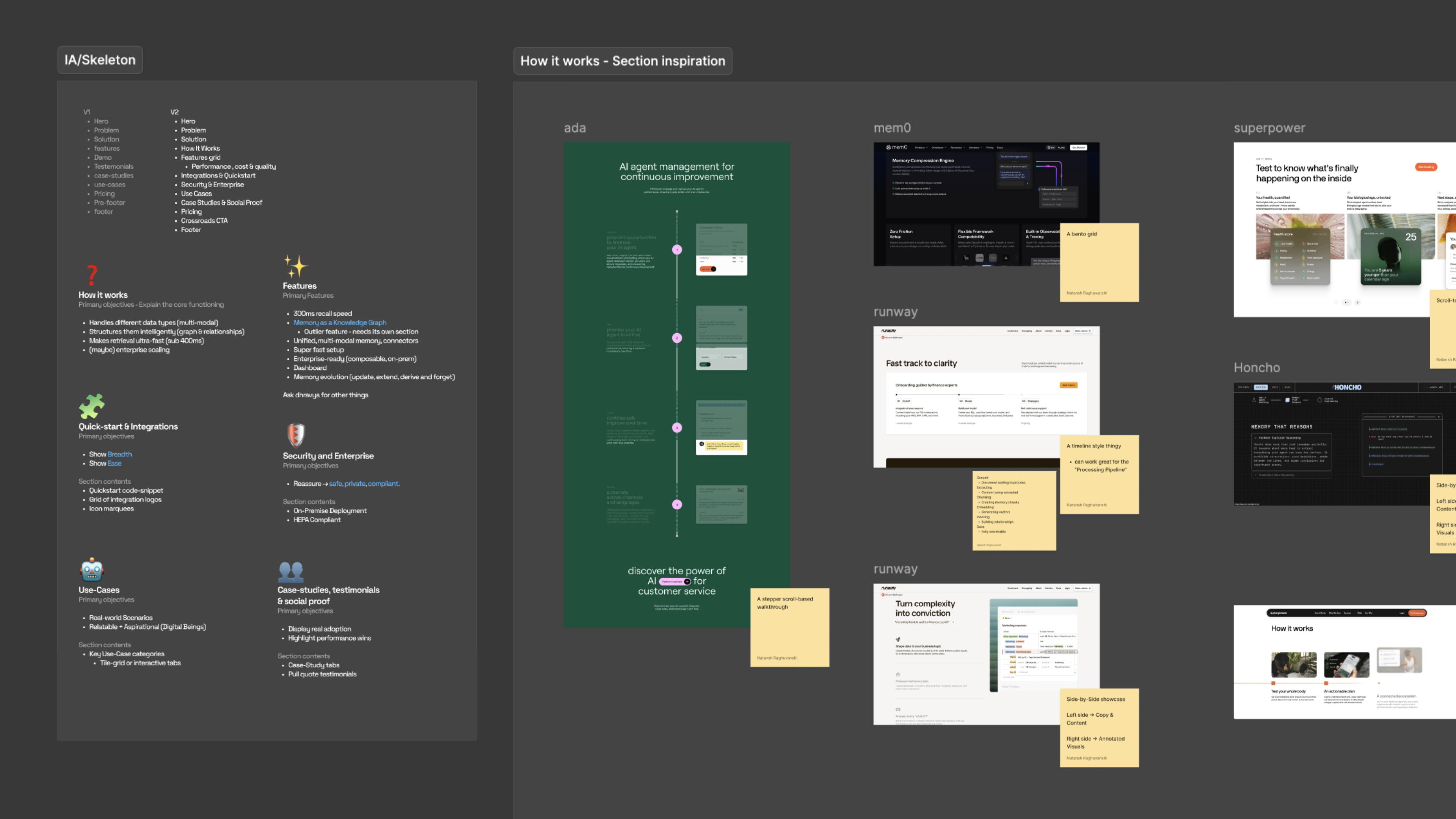 Website V1, enterprise homepage hero with orb