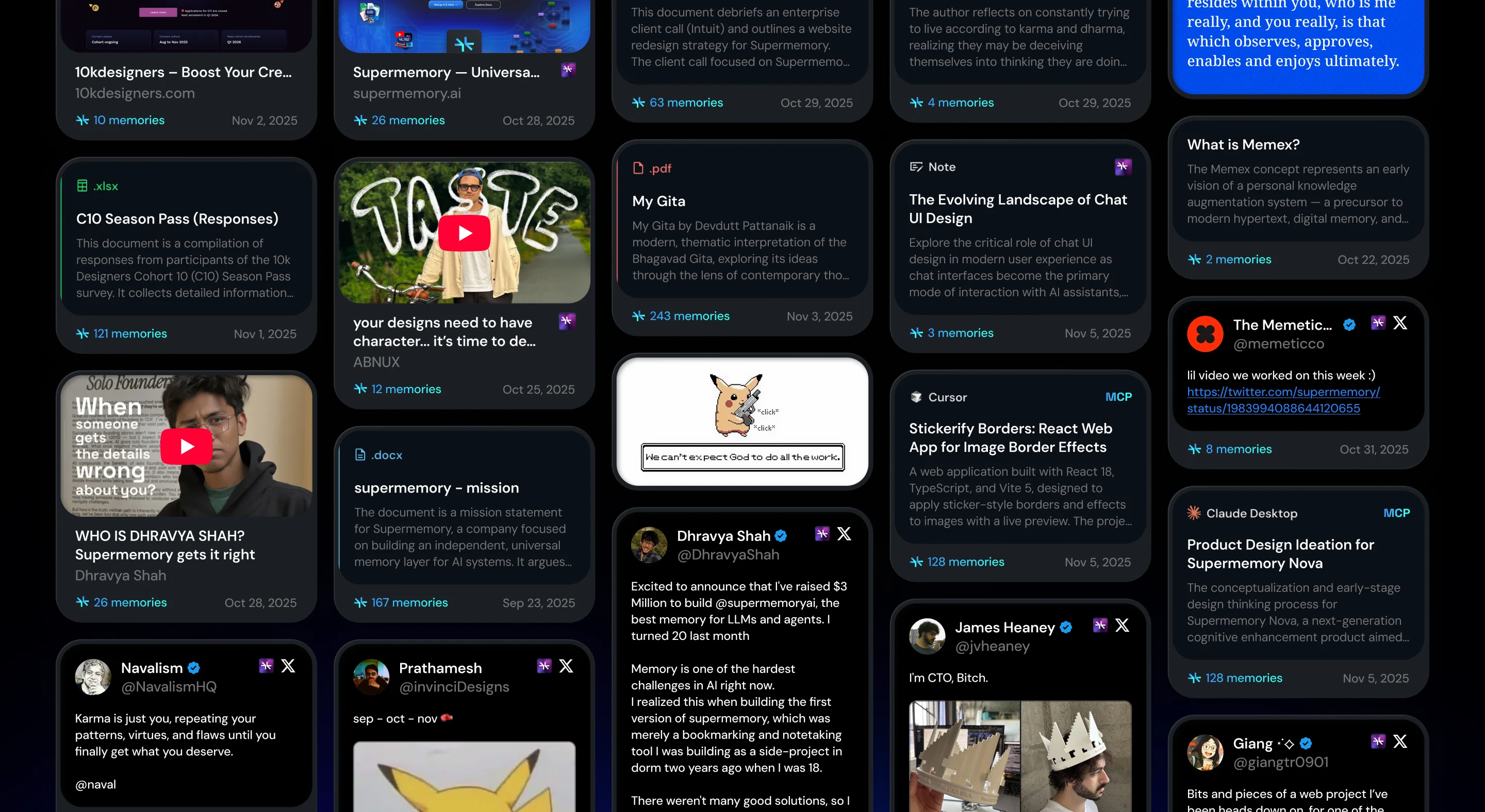 Memory card, compact view