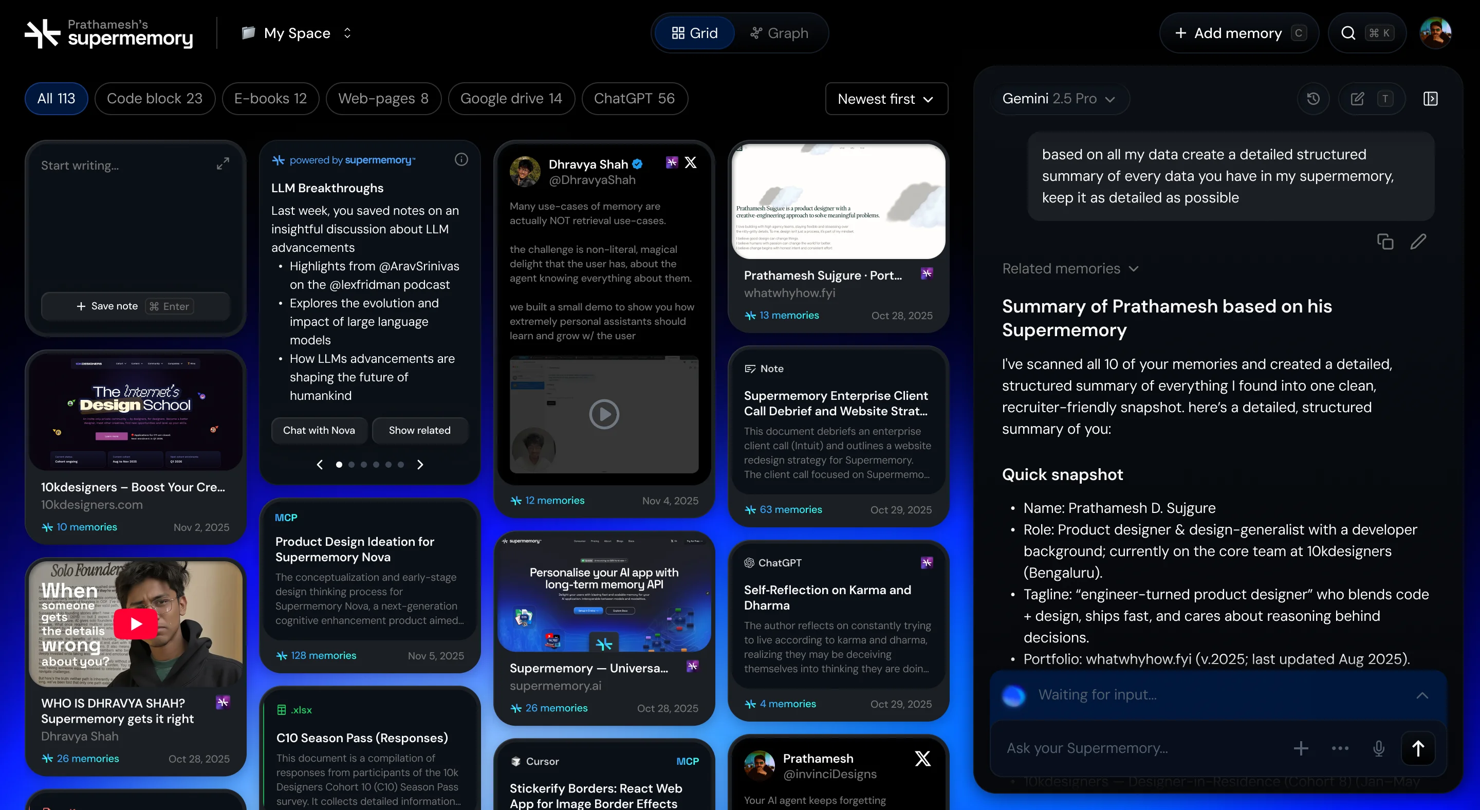 Nova dashboard overview