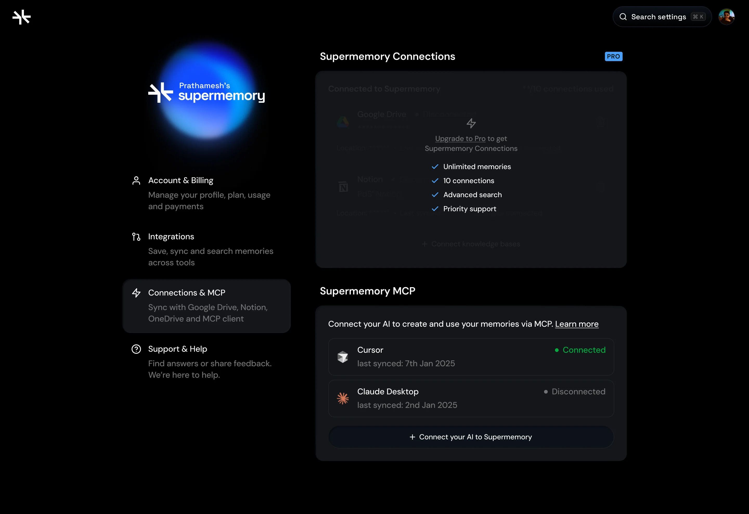 Notification settings